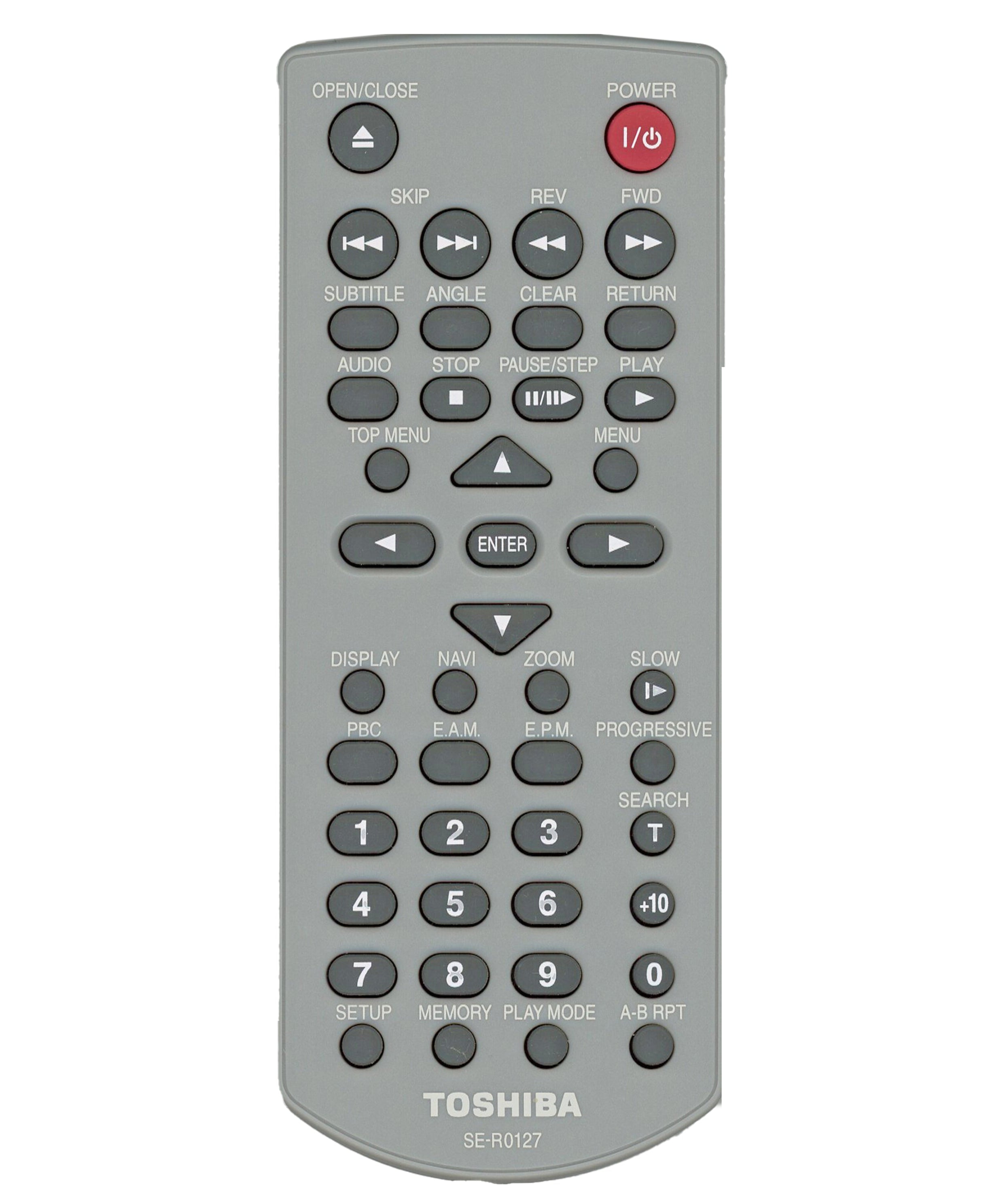 Toshiba SER0127 DVD Remote Control - AH700004