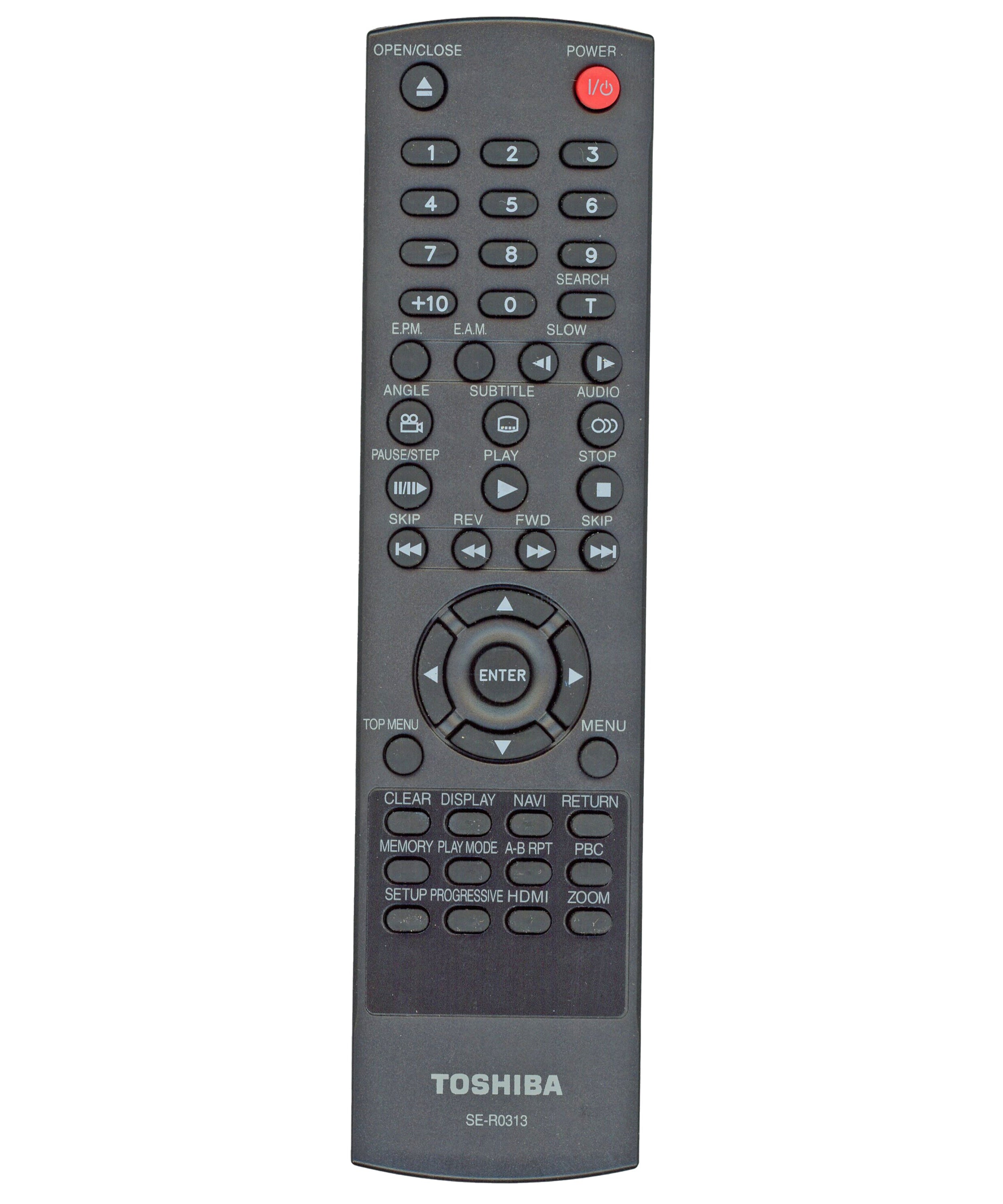 Toshiba SER0313 DVD Video Player Remote Control - AH700497