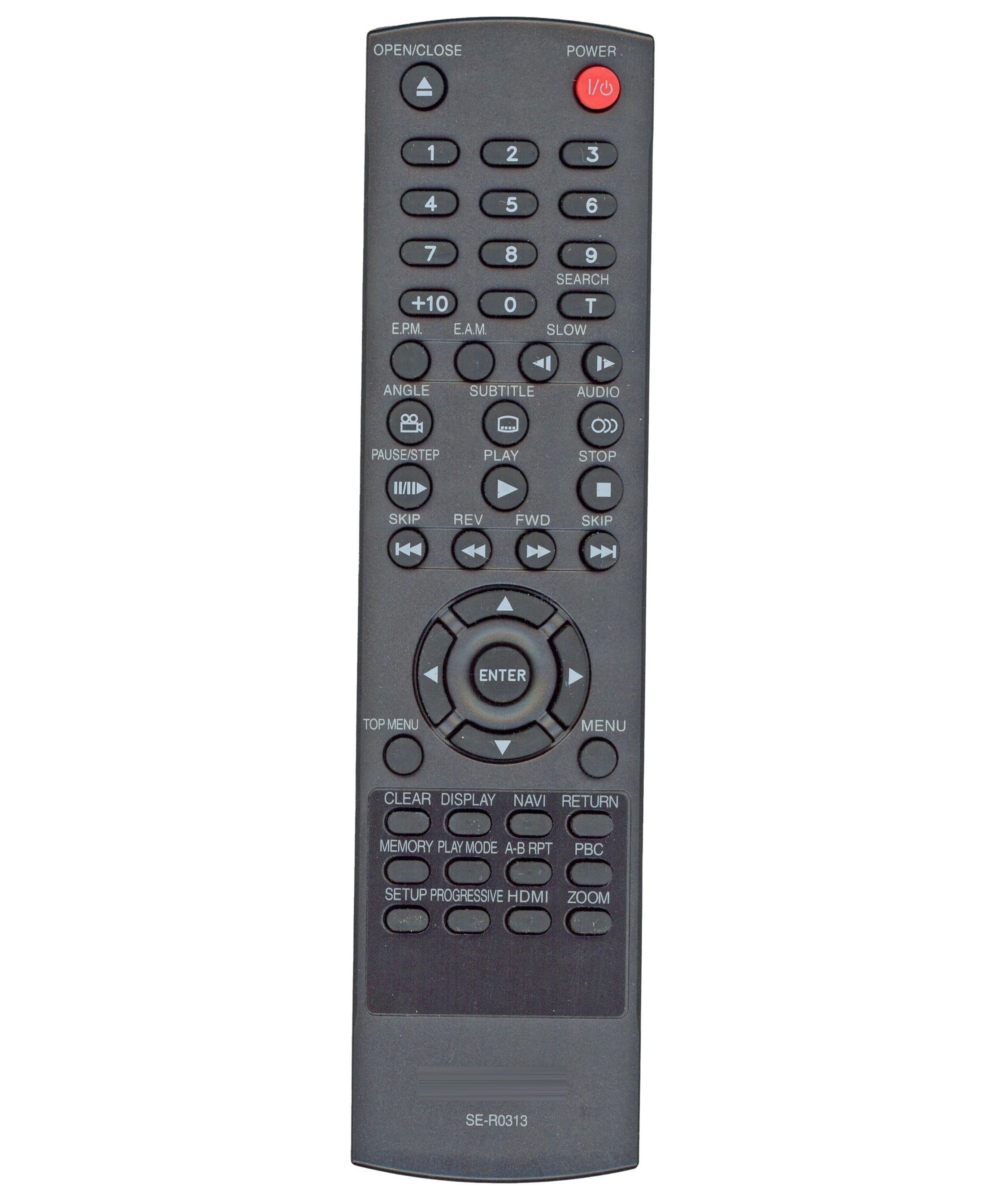 Toshiba SER0313 DVD Video Player Remote Control - AH700497