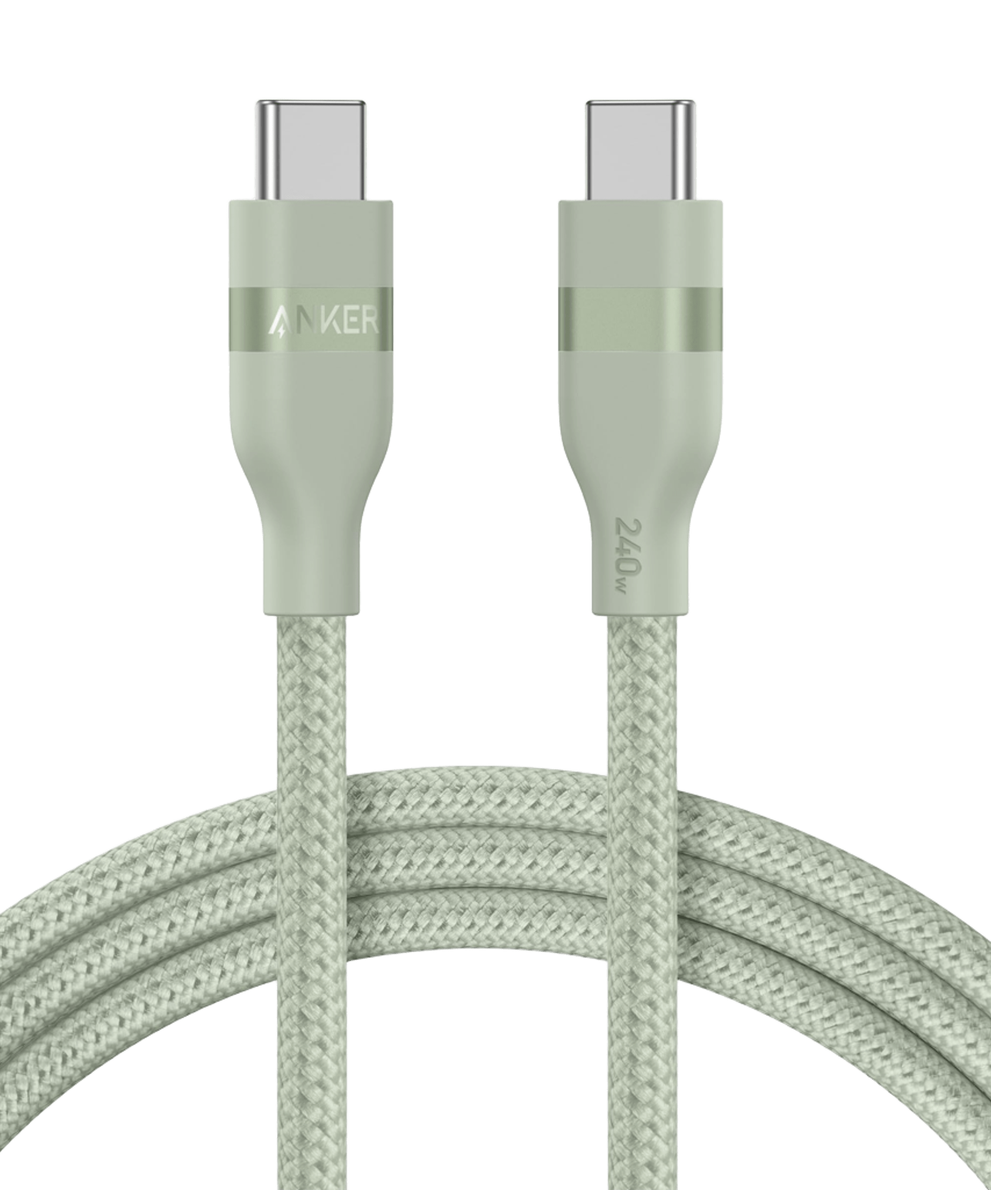 Anker USB-C to USB-C Cable (3 ft / 6 ft, 240W, Upcycled-Braided)