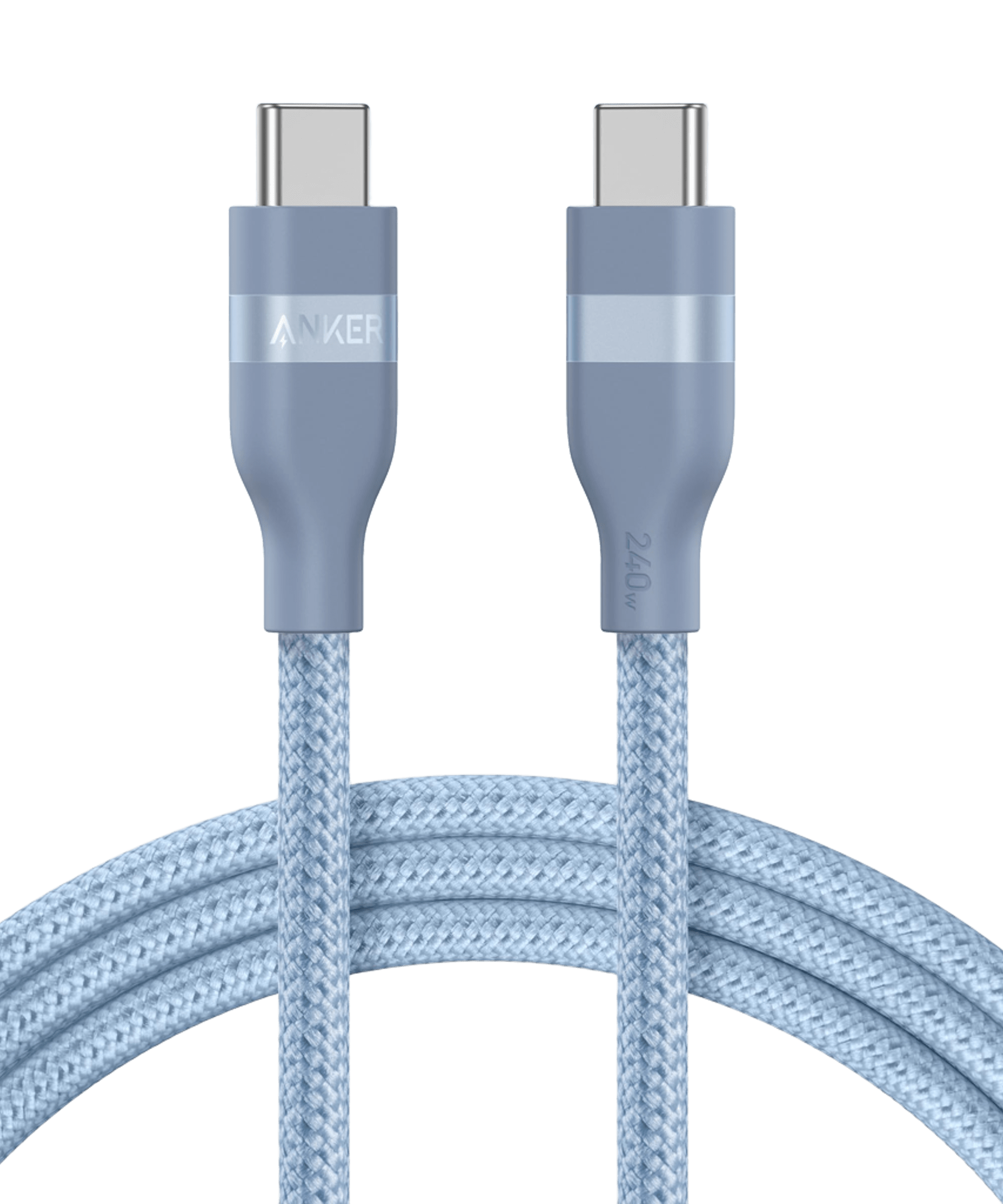 Anker USB-C to USB-C Cable (3 ft / 6 ft, 240W, Upcycled-Braided)