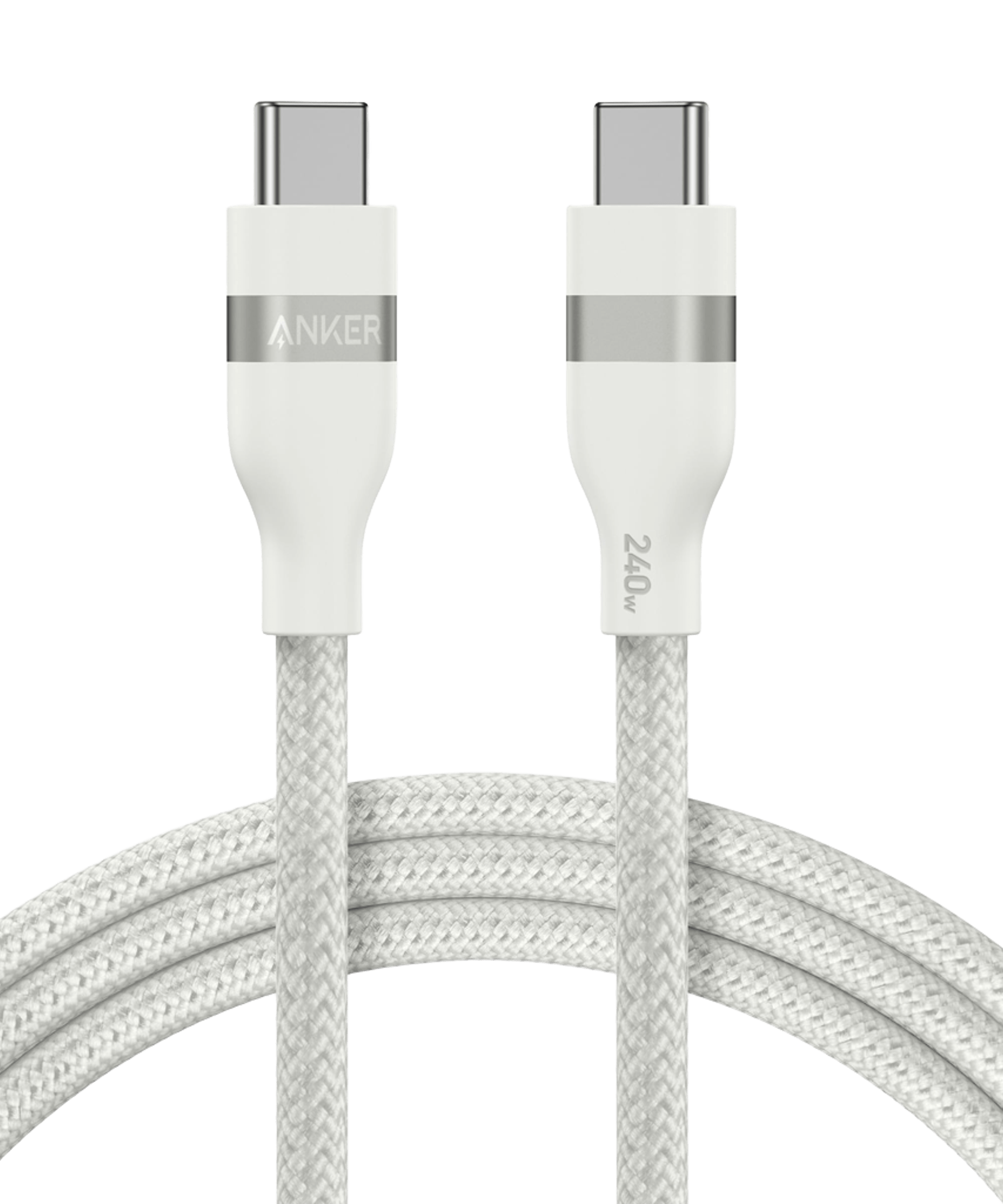 Anker USB-C to USB-C Cable (3 ft / 6 ft, 240W, Upcycled-Braided)