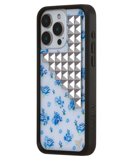 Forget Me Not Floral Stud iPhone Case