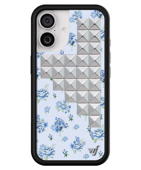Forget Me Not Floral Stud iPhone Case