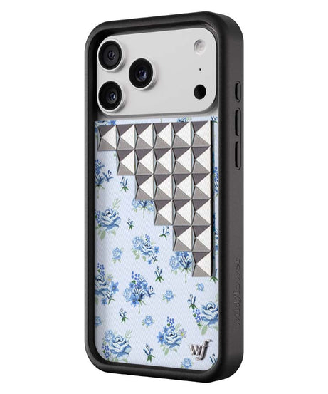 Forget Me Not Floral Stud iPhone Case