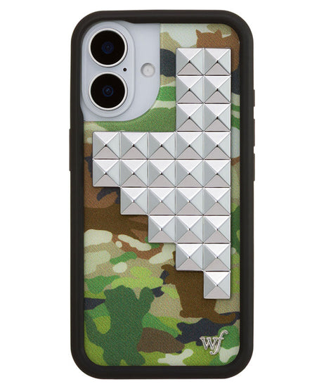 Cat Camo Stud iPhone Case