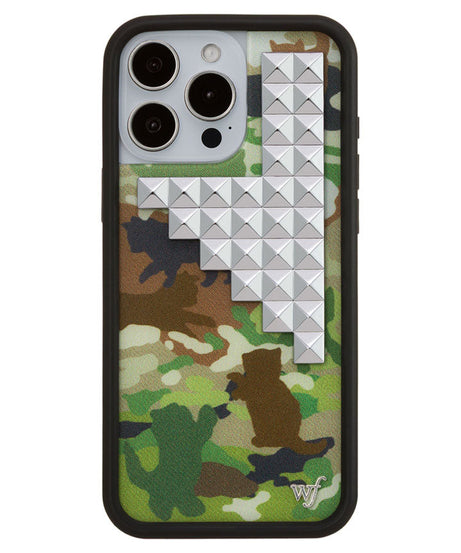 Cat Camo Stud iPhone Case
