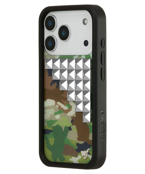 Cat Camo Stud iPhone Case