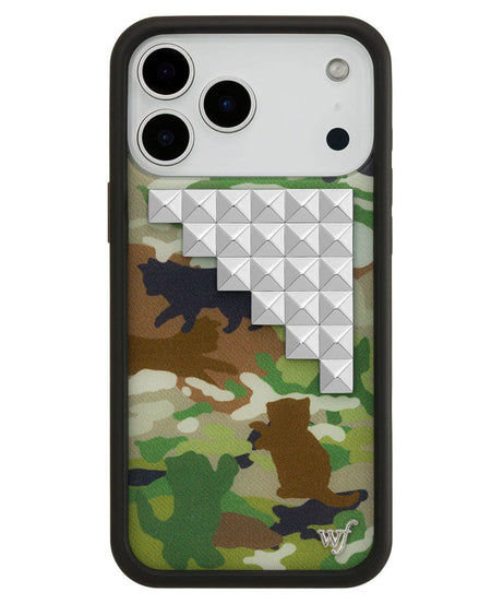 Cat Camo Stud iPhone Case