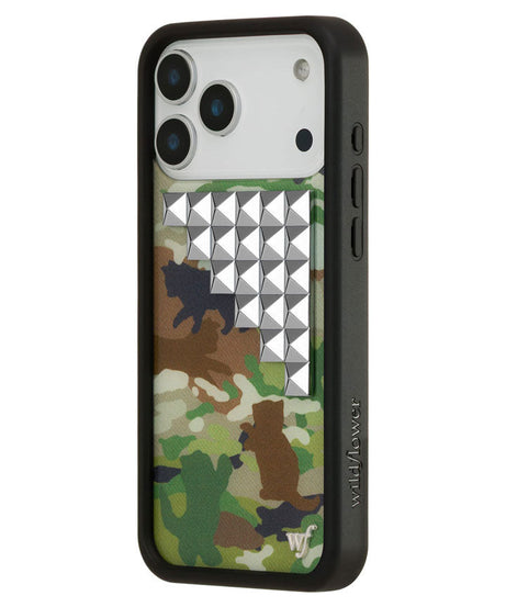 Cat Camo Stud iPhone Case