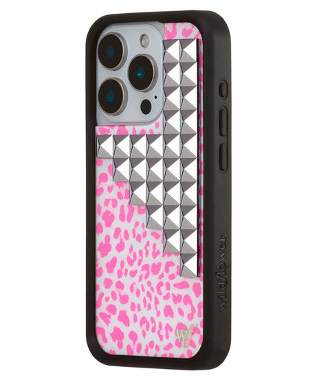 Pink Meow Stud iPhone Case