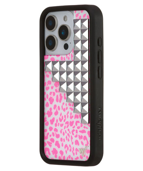 Pink Meow Stud iPhone Case