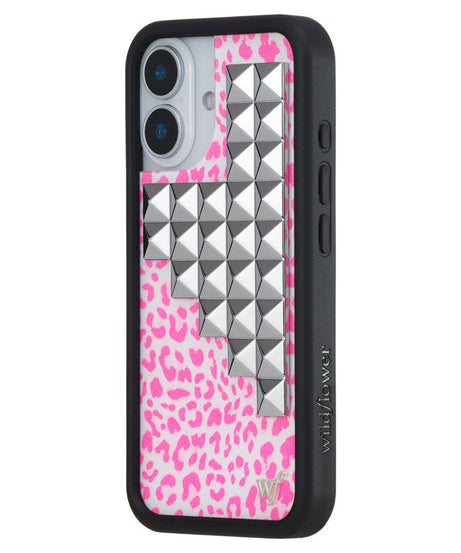 Pink Meow Stud iPhone Case