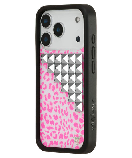 Pink Meow Stud iPhone Case