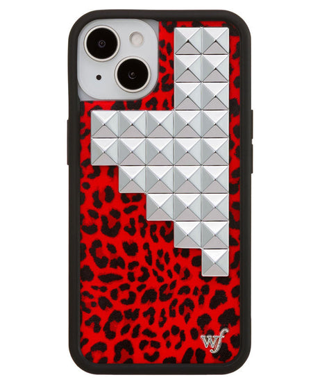 Red Meow Stud iPhone Case