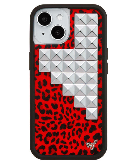 Red Meow Stud iPhone Case