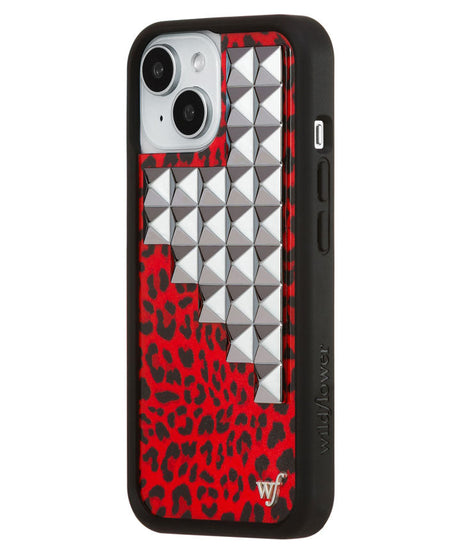 Red Meow Stud iPhone Case