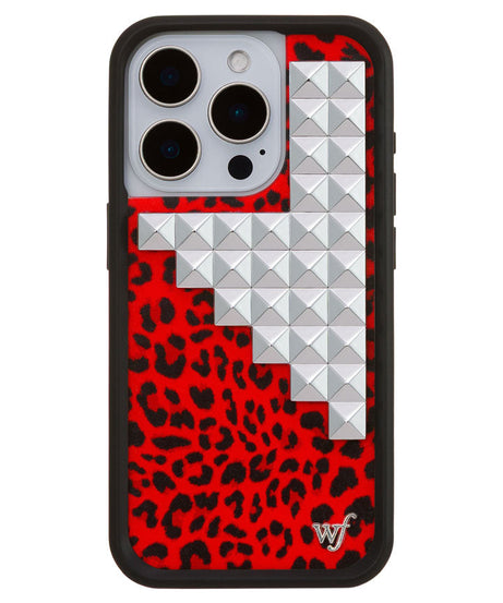 Red Meow Stud iPhone Case