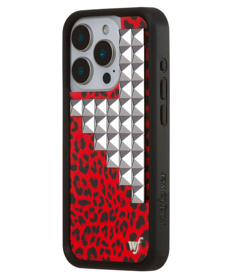Red Meow Stud iPhone Case