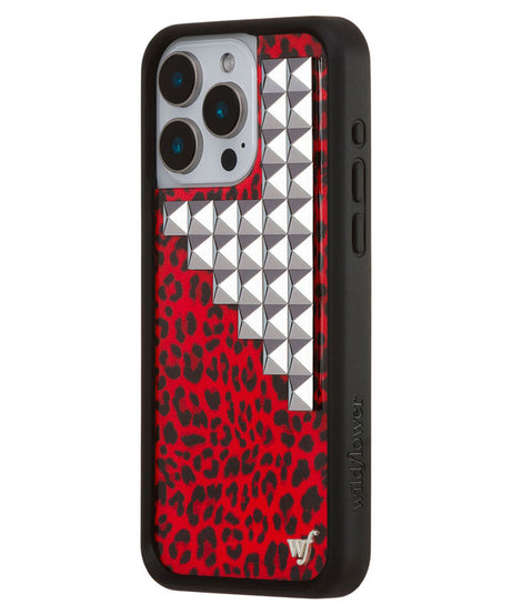 Red Meow Stud iPhone Case