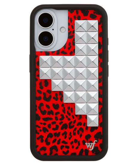 Red Meow Stud iPhone Case