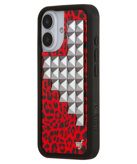 Red Meow Stud iPhone Case
