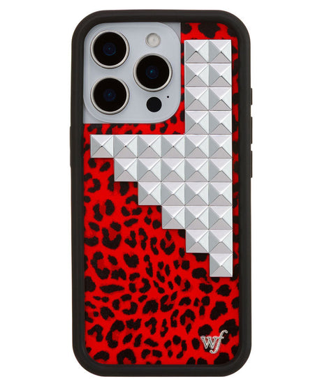 Red Meow Stud iPhone Case