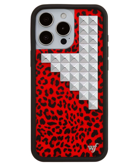 Red Meow Stud iPhone Case