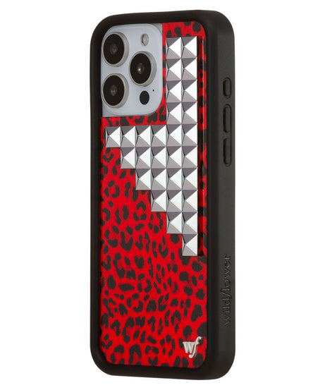 Red Meow Stud iPhone Case