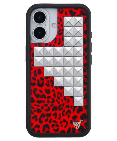 Red Meow Stud iPhone Case
