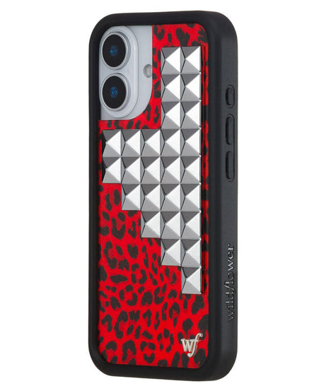 Red Meow Stud iPhone Case