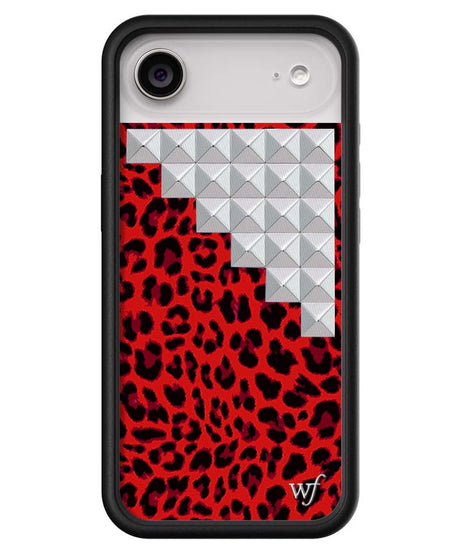 Red Meow Stud iPhone Case