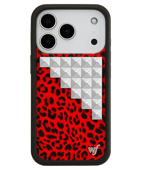 Red Meow Stud iPhone Case