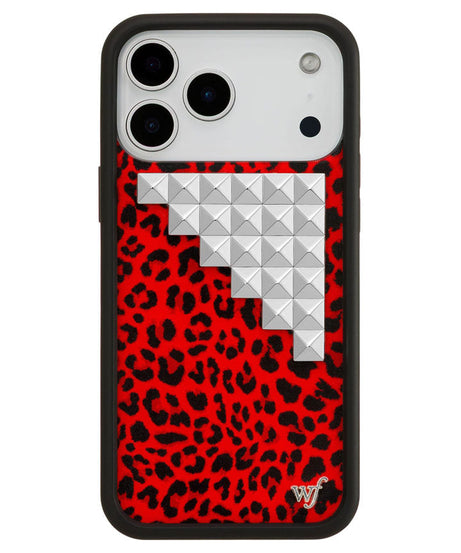 Red Meow Stud iPhone Case