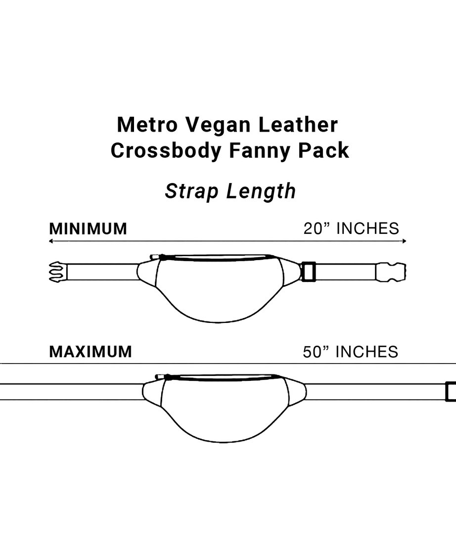 SYB Cross Body Fanny Pack - Metro Vegan Leather
