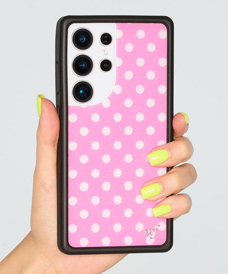 Polka Dot | Pink and White Samsung Galaxy Case