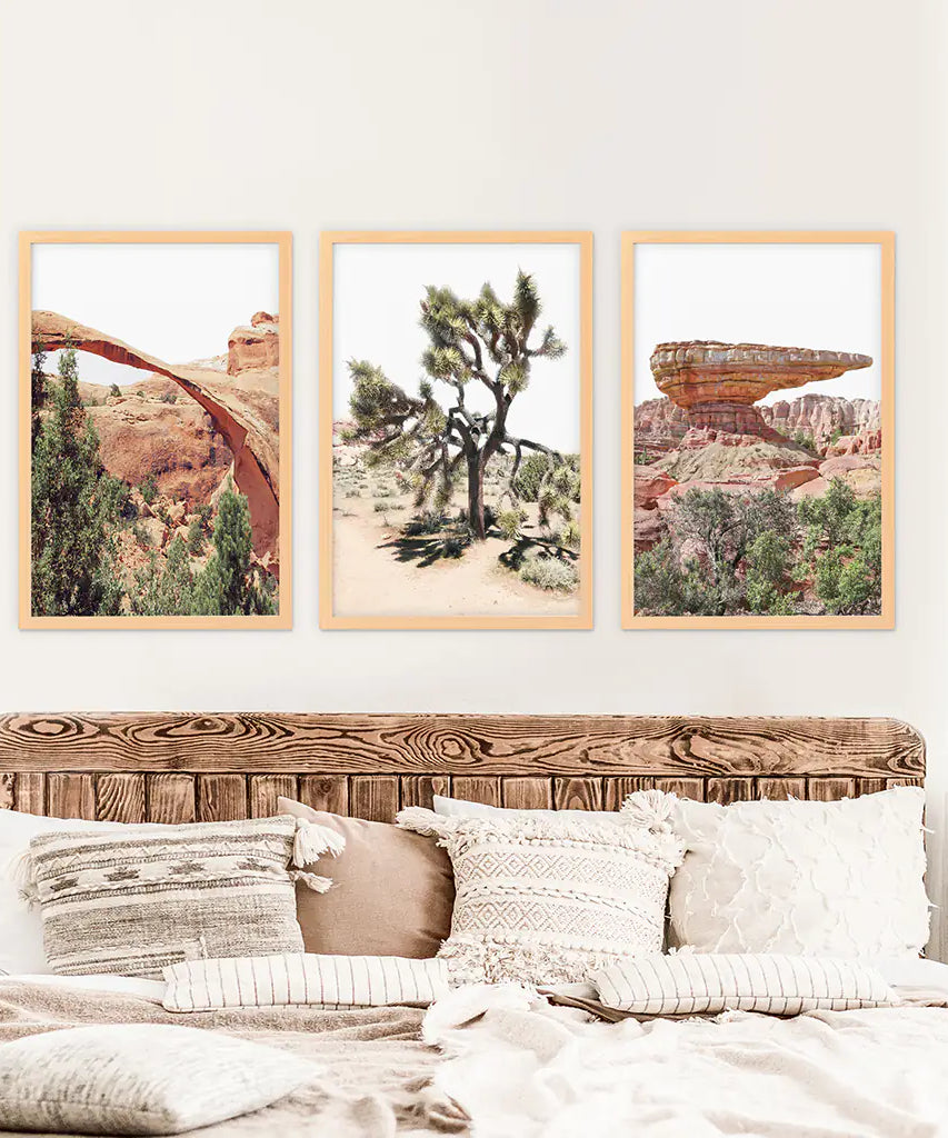 US Wüsten-Wandkunst. Arches-Nationalpark, Klippe, Joshua Tree