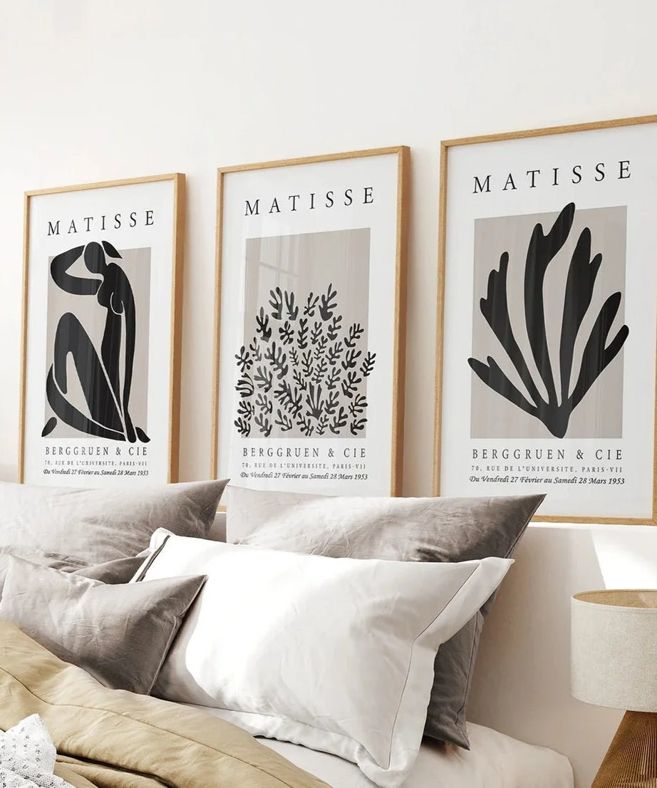 Henri Matisse La Gerbe Kunstdruck-Set – 3 Vintage-Drucke