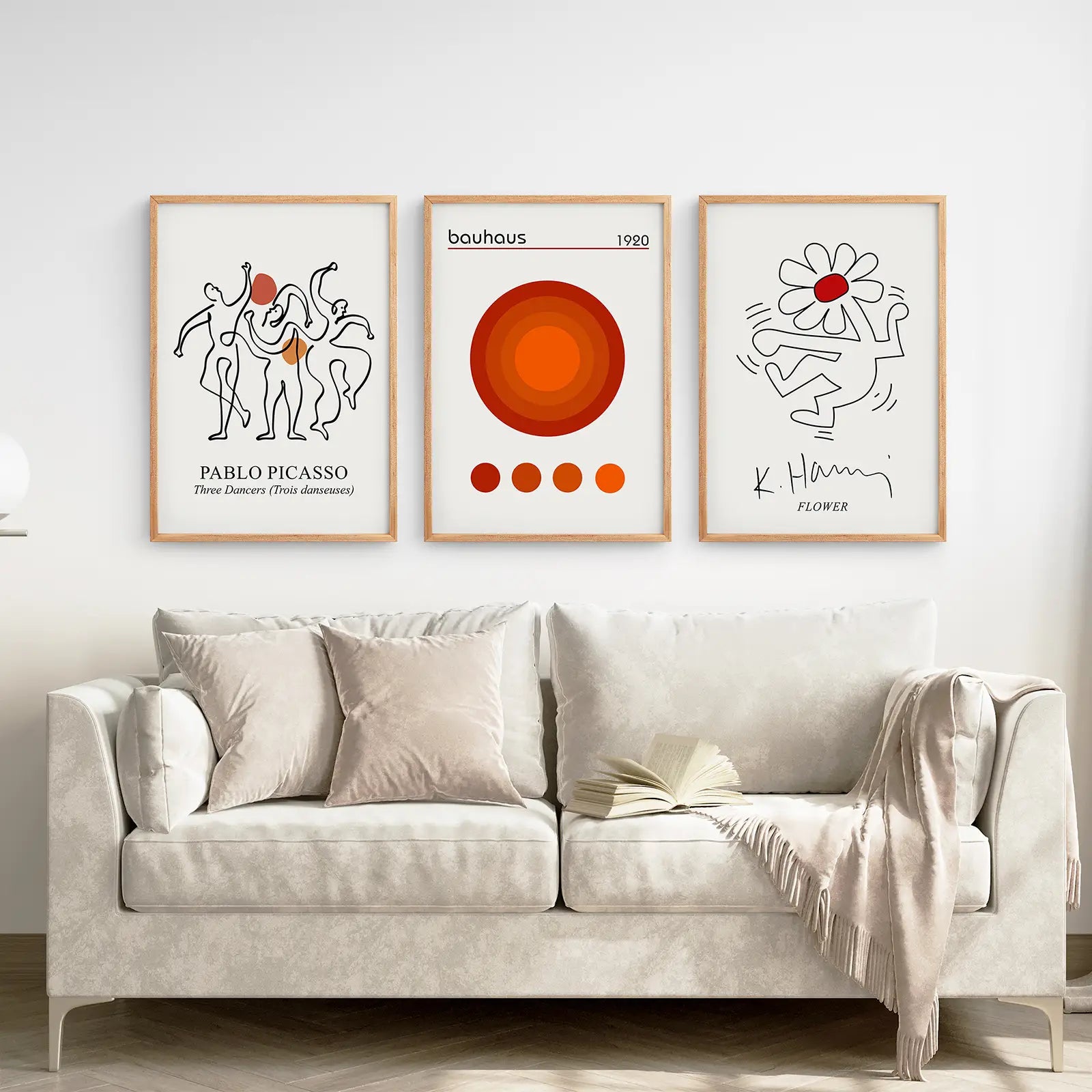Abstrakte Picasso Wandkunst Set aus 3 Postern