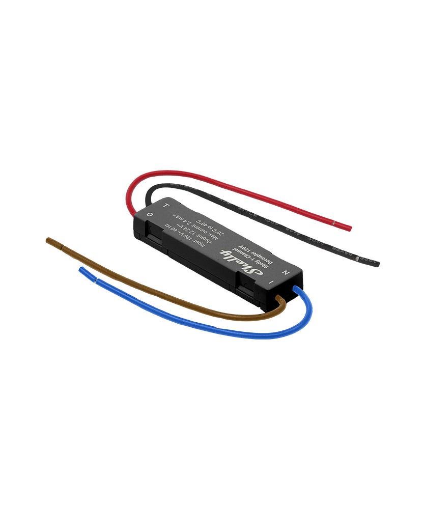 Shelly 1-Channel Decoupler 120V Black