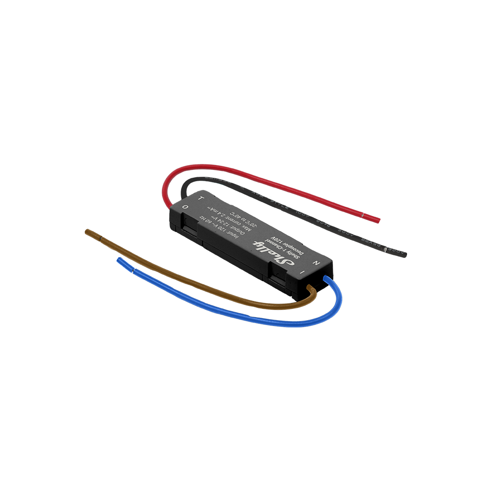 Shelly 1-Channel Decoupler 120V Black