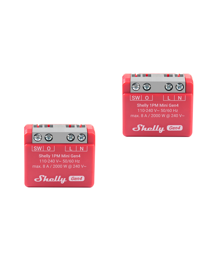 Shelly 1PM Mini Gen4 2-pack