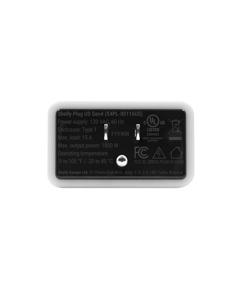 Shelly Plug US Gen4 Black - 2-pack