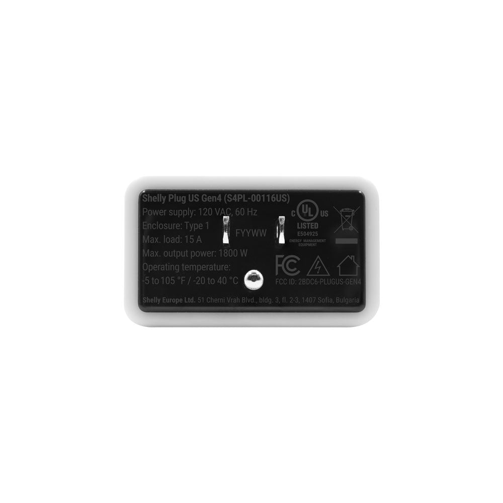 Shelly Plug US Gen4 Black - 4-pack