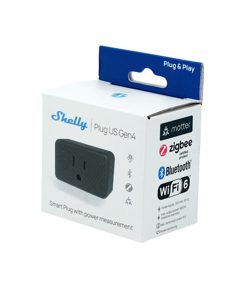 Shelly Plug US Gen4 Black