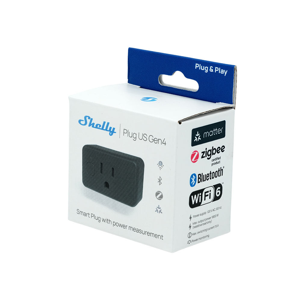 Shelly Plug US Gen4 Black