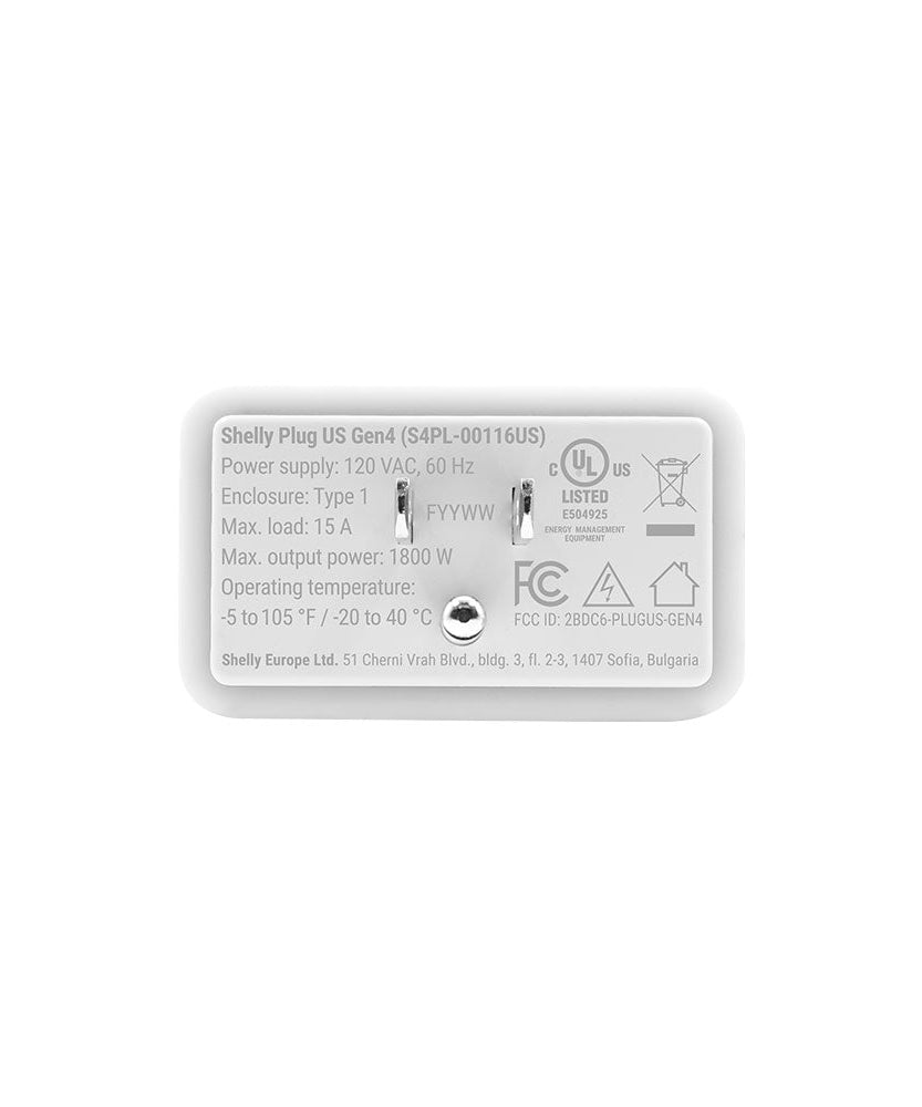 Shelly Plug US Gen4 White 2-pack