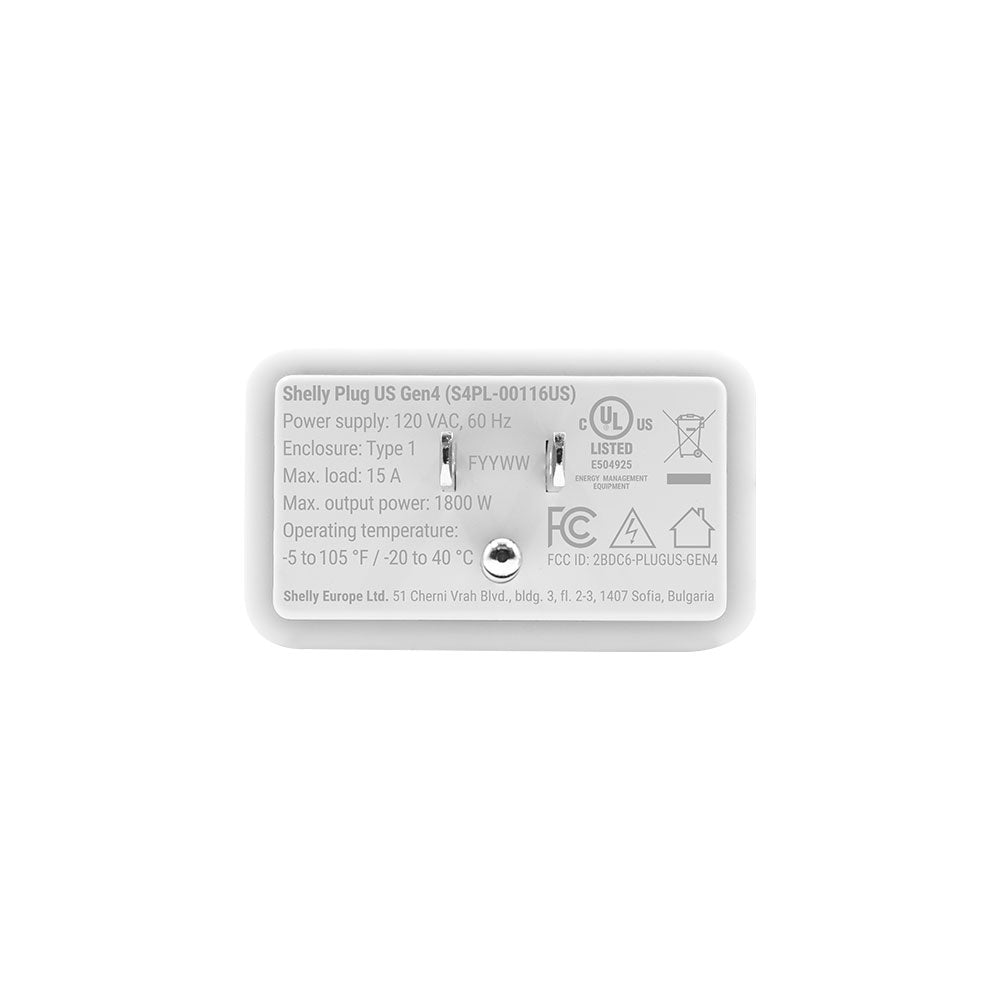 Shelly Plug US Gen4 White 2-pack