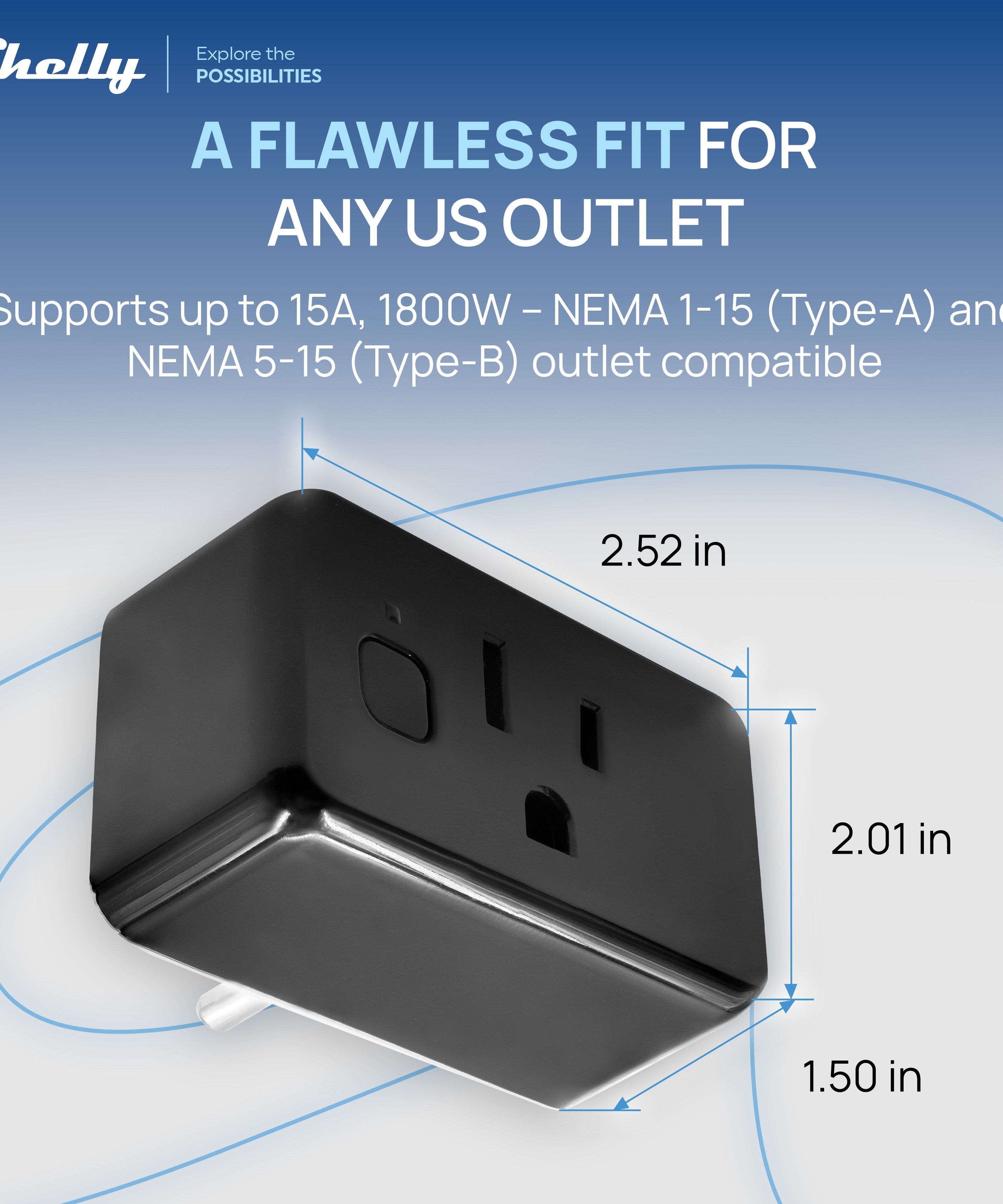 Shelly Plug US Gen4 Black - 4-pack