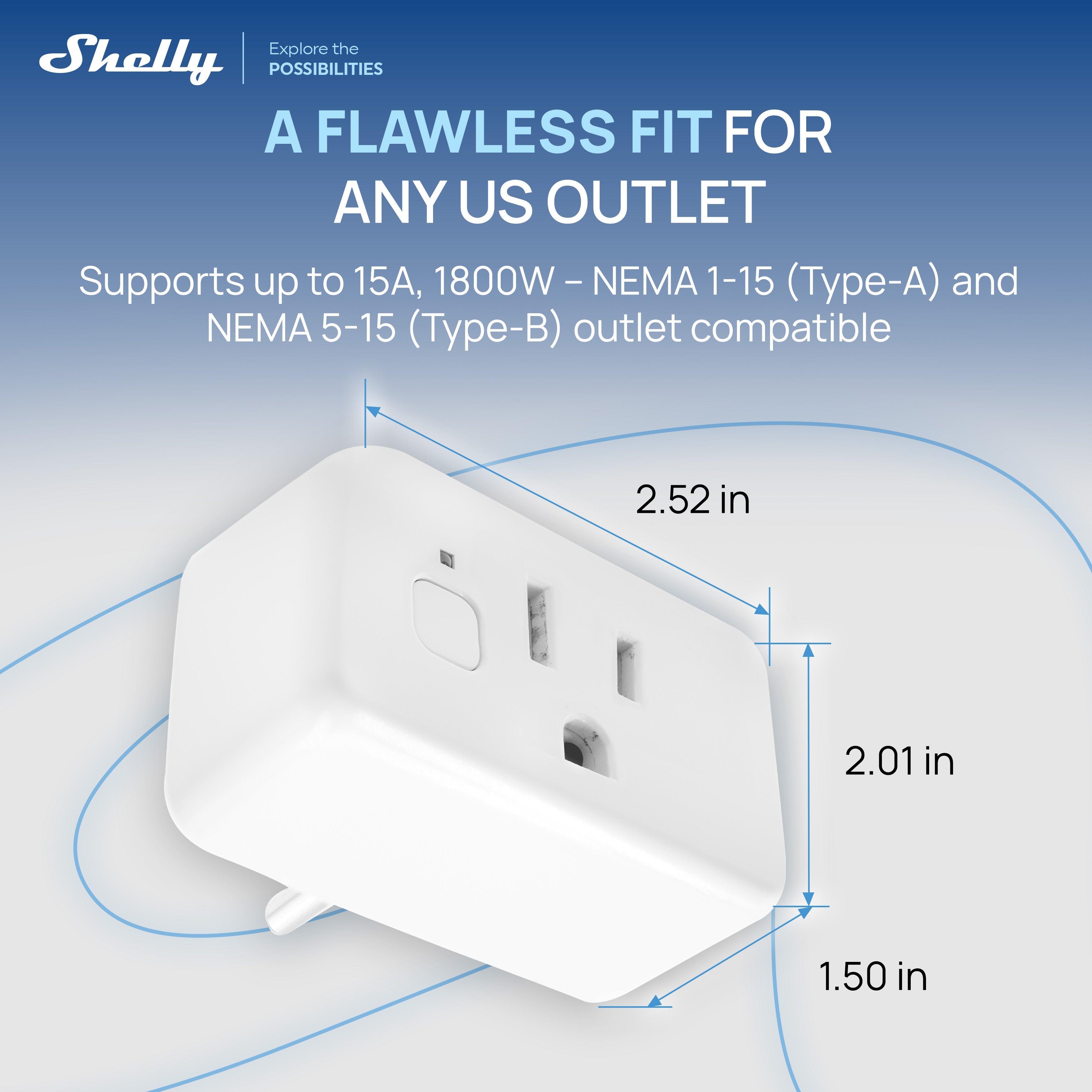 Shelly Plug US Gen4 White 4-pack